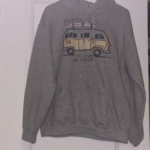 Gray outer banks hoodie.